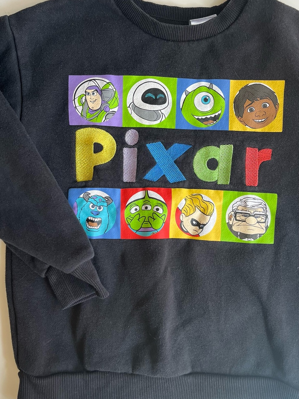 Pixar Black Character Crewneck Sweatshirt